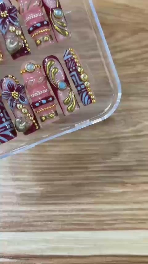 BURGUNDY LUXE CHARM
